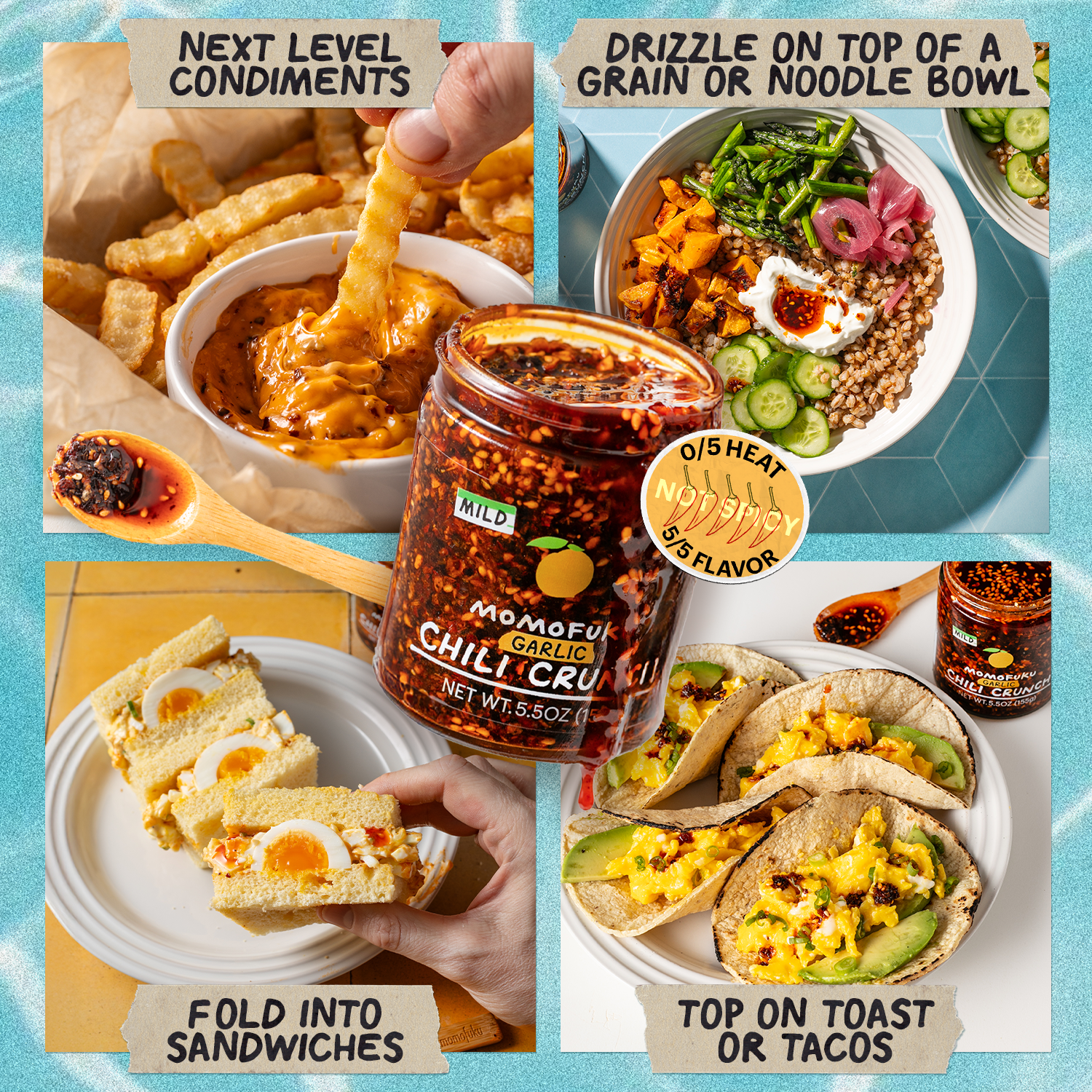 Mild Garlic Chili Crunch 4-Pack - Ready Routine