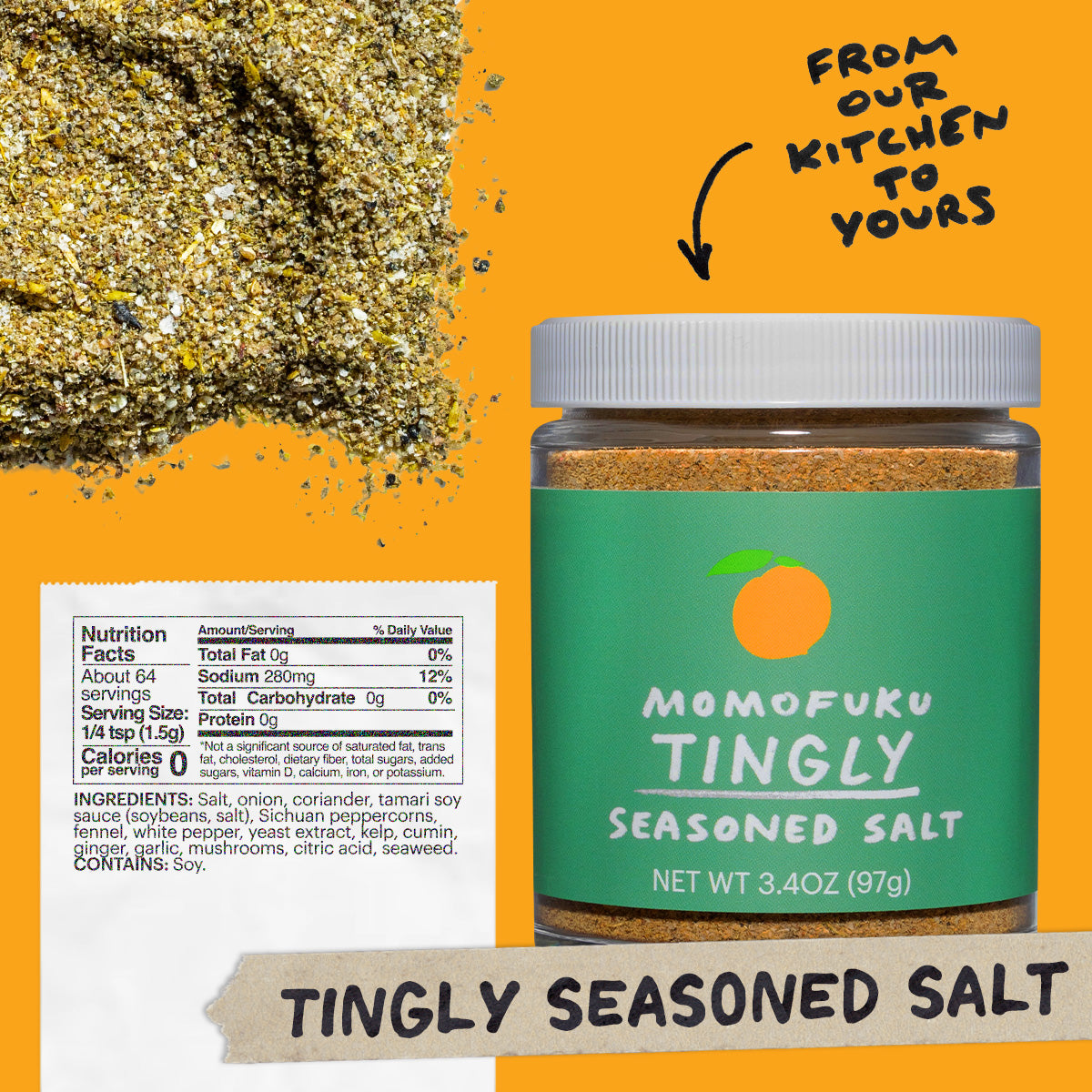 Tingly Seasoned Salt - Classic Finish