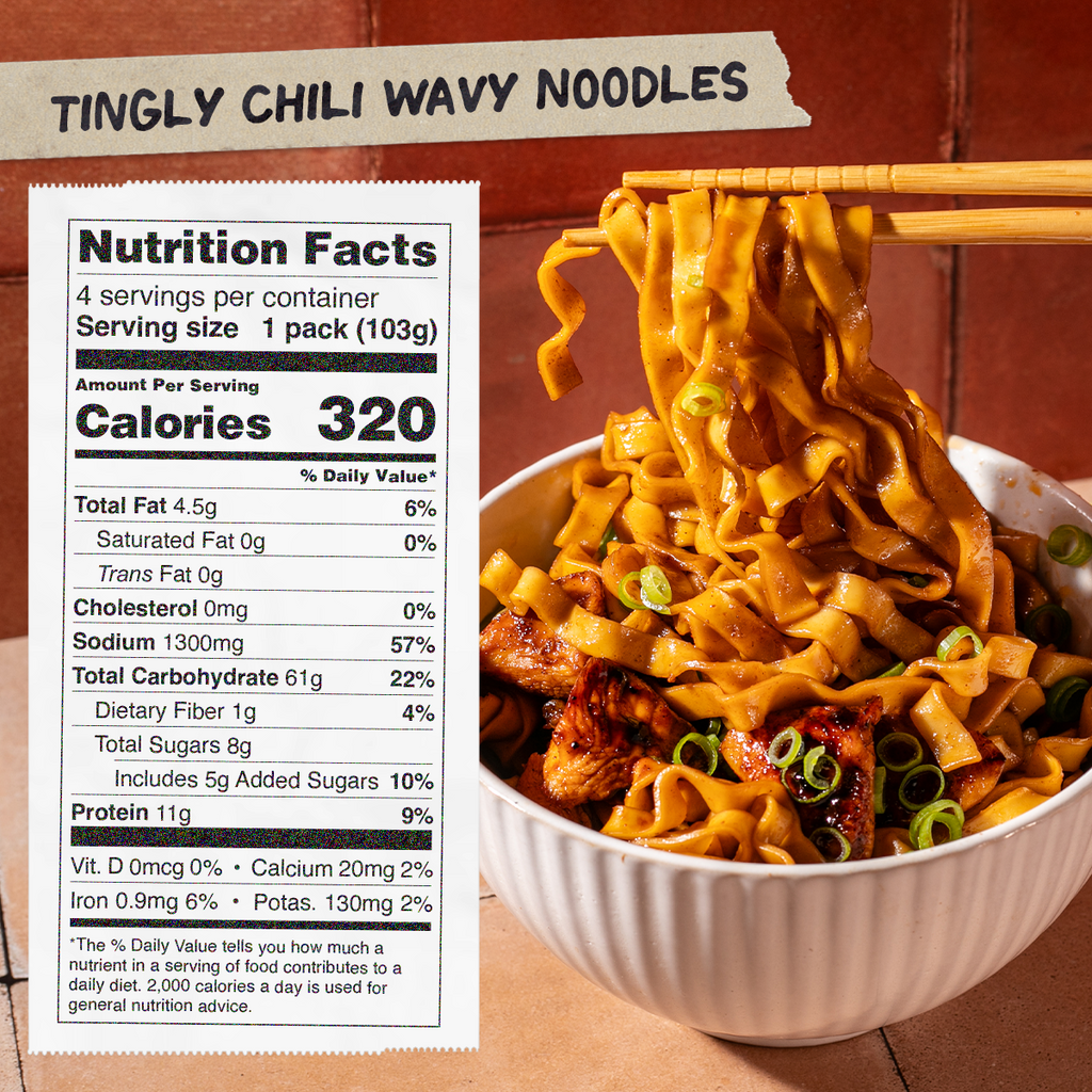 Tingly Chili Noodles | 4 Packs - Modern Ready