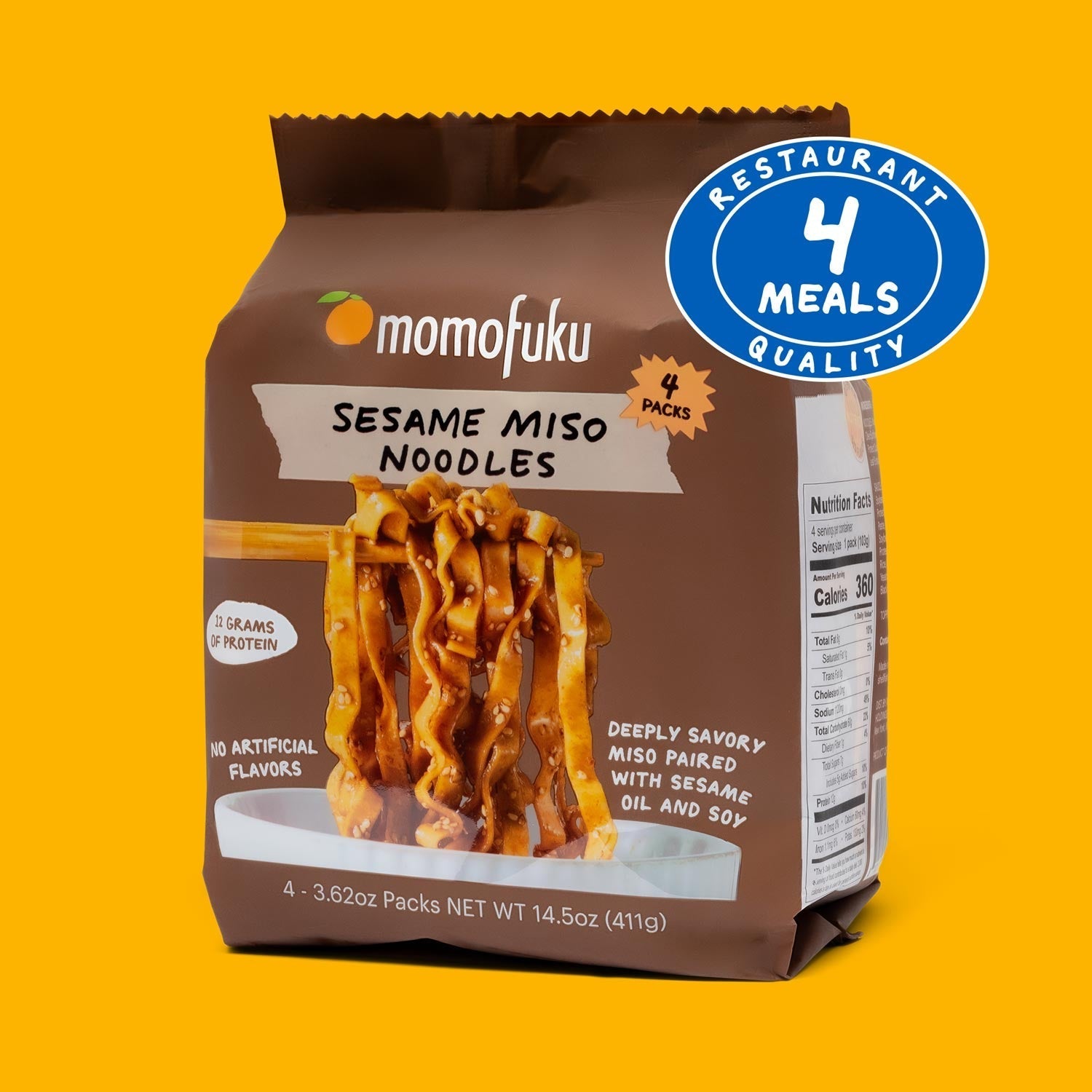 Sesame Miso Noodles | 4 Packs - Soft Pick