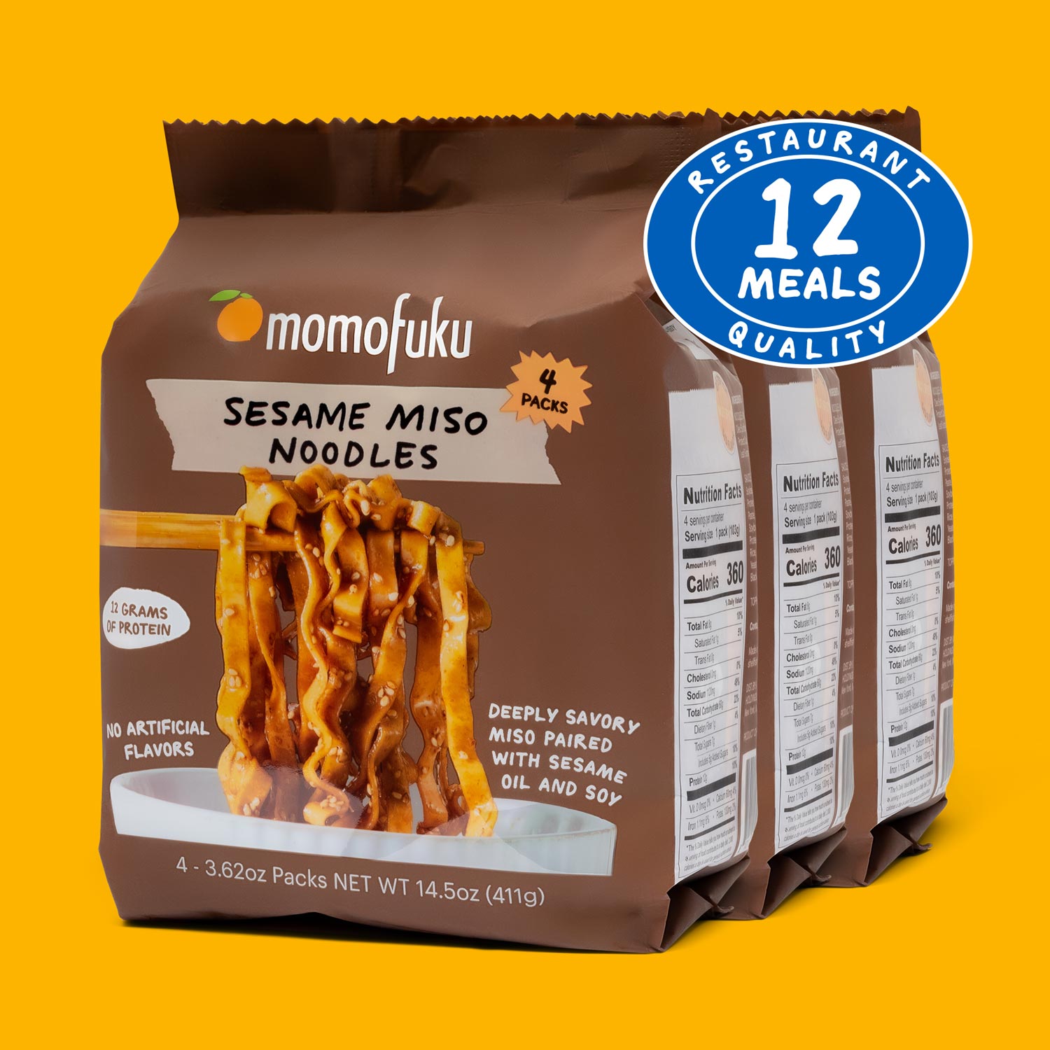 Sesame Miso Noodles | 12 Packs - Easy Choice