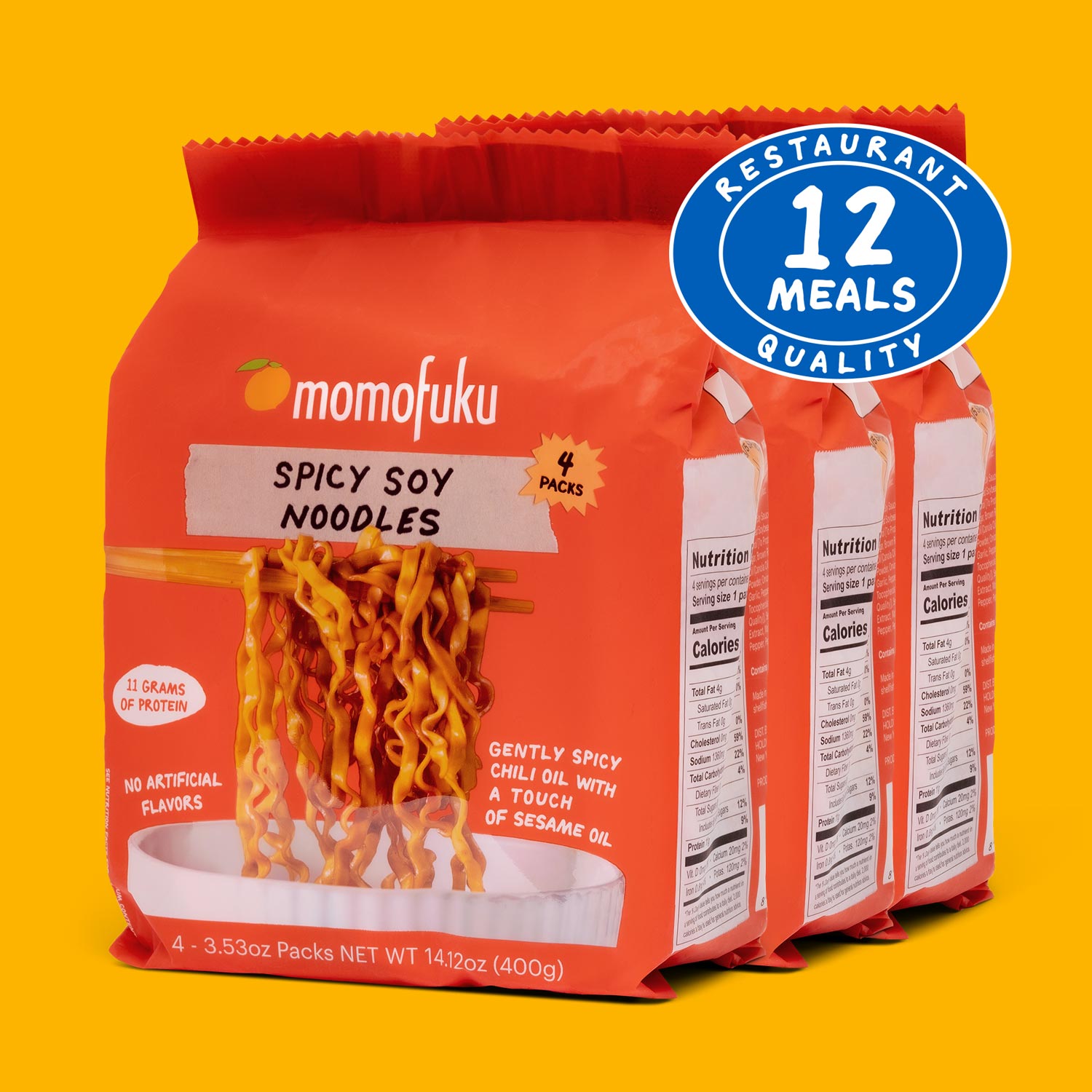 Spicy Soy Noodles | 12 Packs - Soft Pick